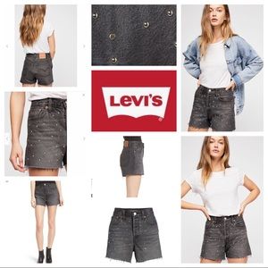 Levi’s Wedgie High Waist Cutoff Denim Jean Shorts